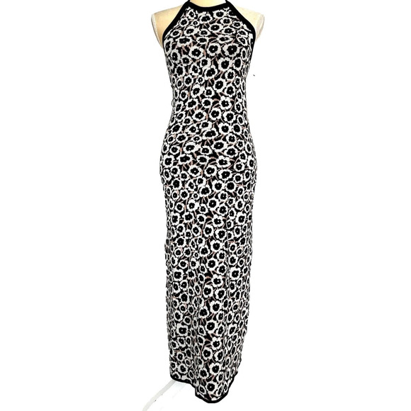 NEW DVF Diane Von Furstenberg Halter Knit Dress Midi Animal Print Size 4X - Picture 1 of 7